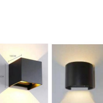 Simple modern elegant black corridor wall light